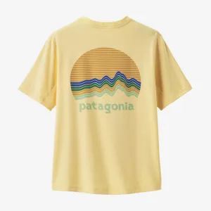 Patagonia - K's Cap SW T-Shirt - Ridge Rise Moonlight: Buttercup Yellow