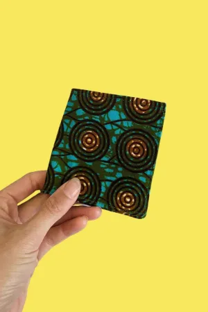 Pebble Drop African Print Fabric Wallet