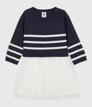 Petit Bateau Baby Girl Wool/Cotton Dress