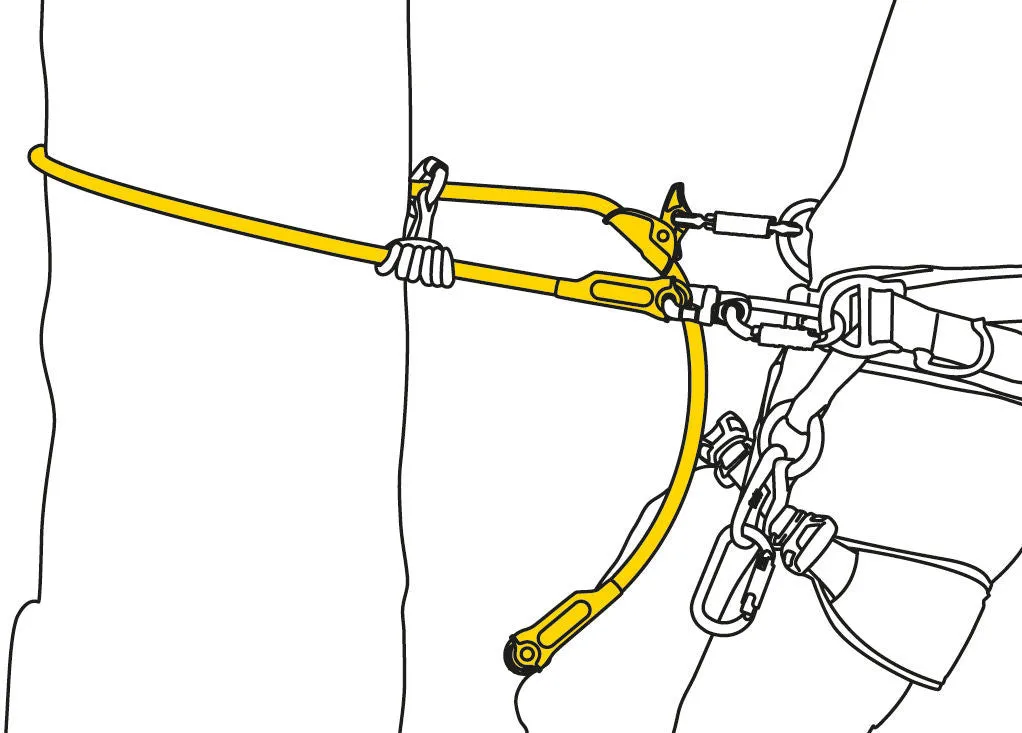 Petzl Microflip Steelcore Lanyard Kit 2.5m
