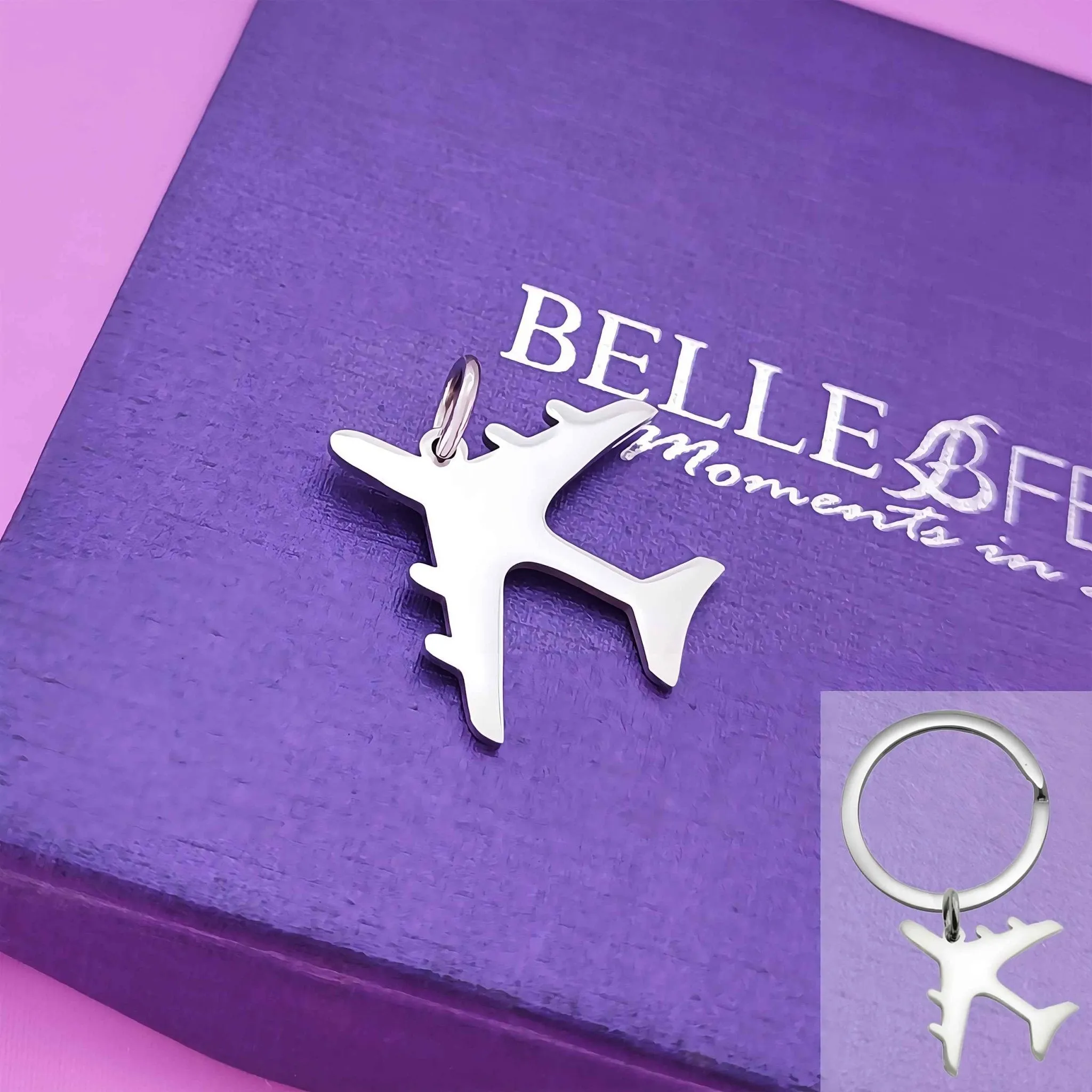 Plane Charm for Keyring