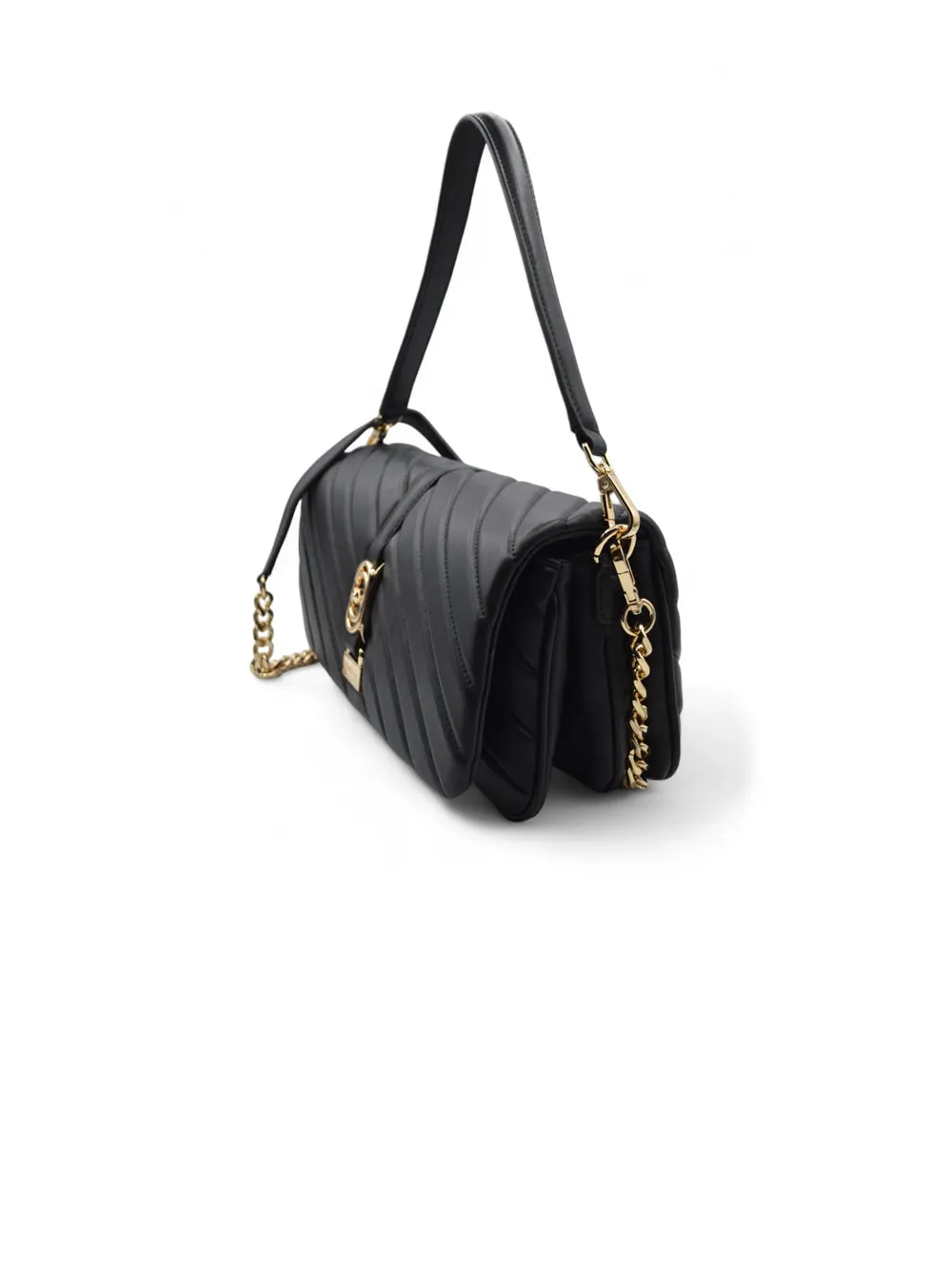 Plumar Shoulder Bag Leather - Black