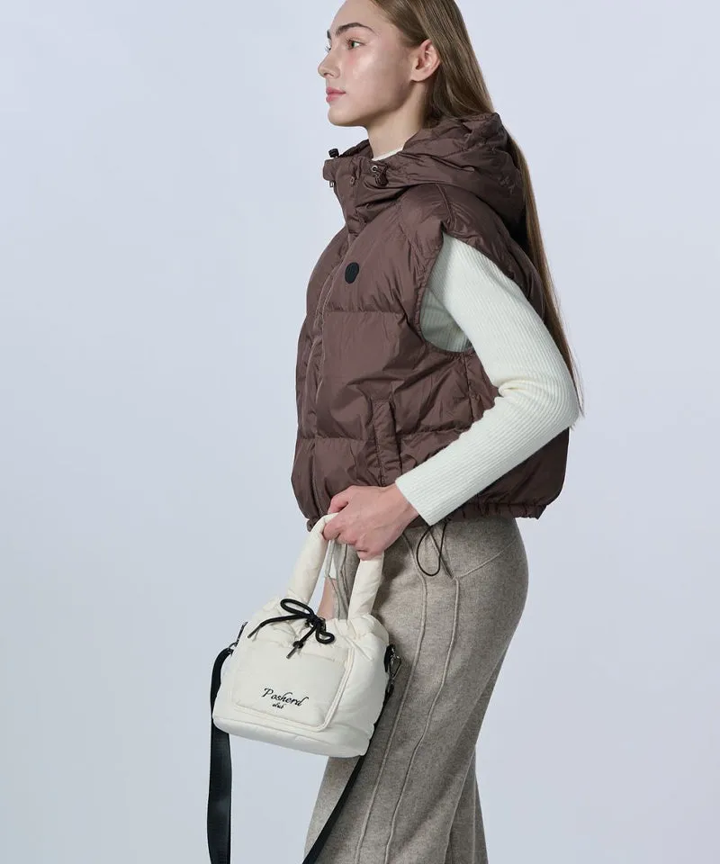 POSHERD Club Padded Bucket Bag - Ivory