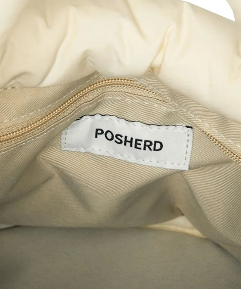 POSHERD Club Padded Bucket Bag - Ivory