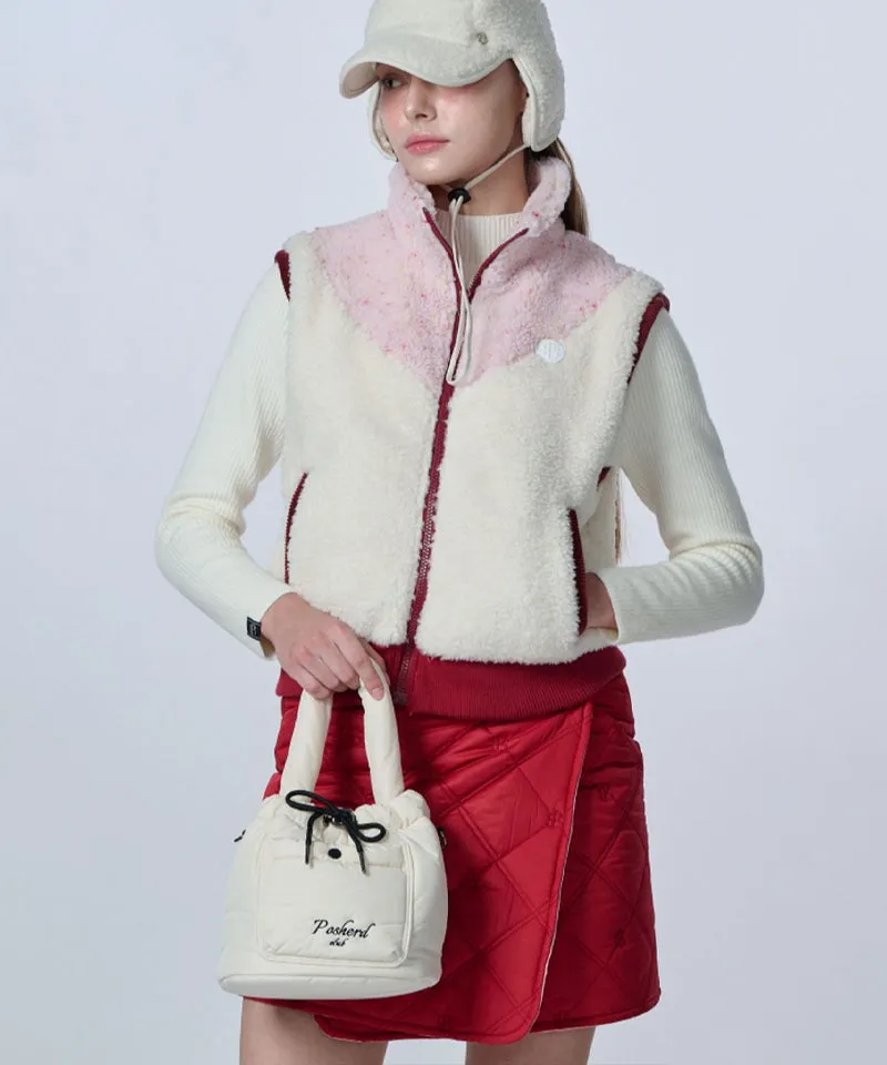 POSHERD Club Padded Bucket Bag - Ivory