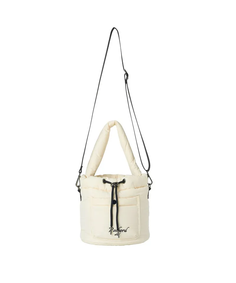 POSHERD Club Padded Bucket Bag - Ivory
