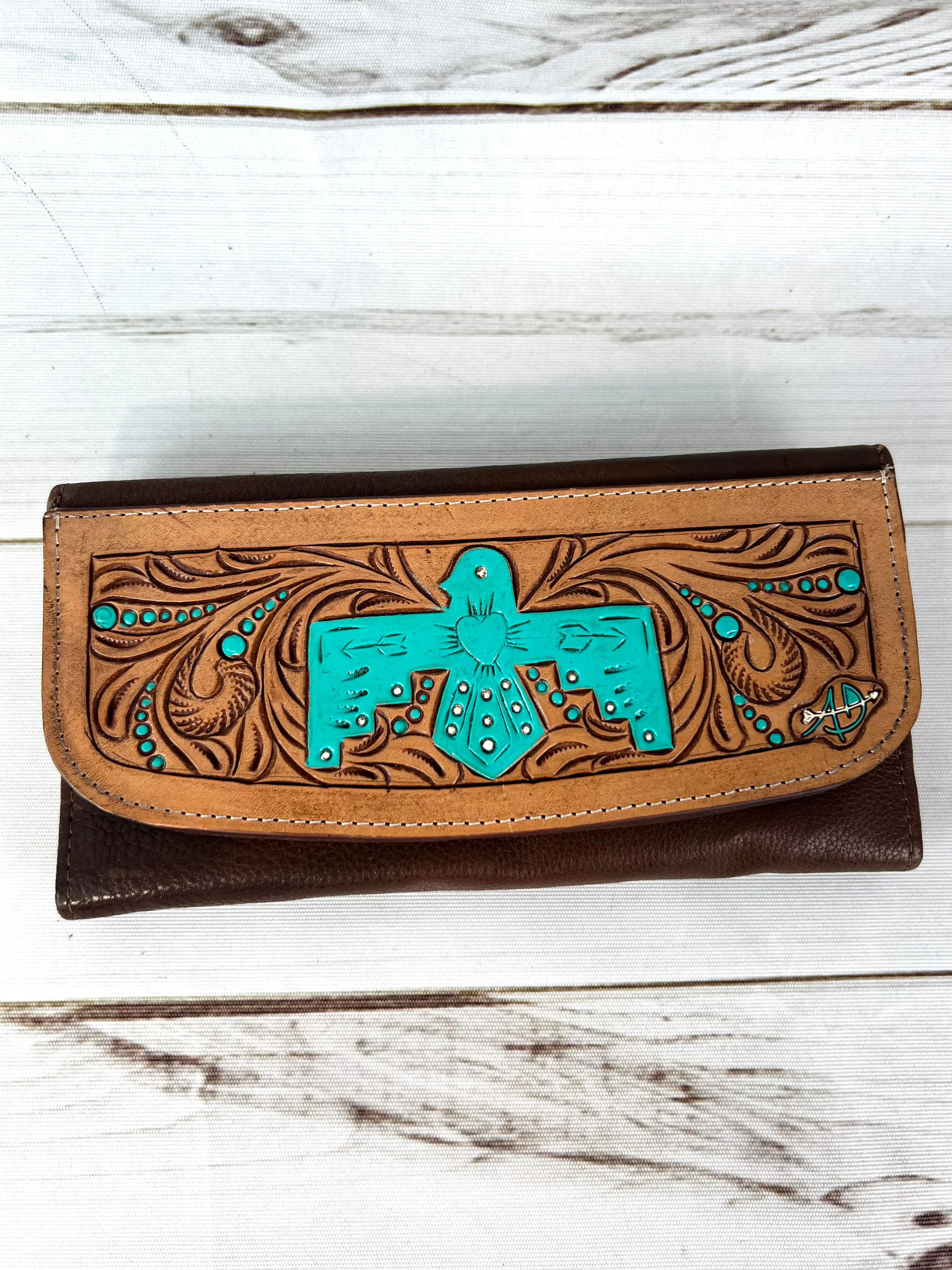 Power Tooled Turquoise Firebird Wallet