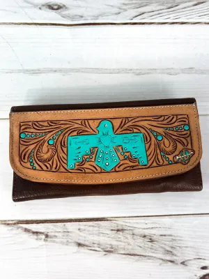 Power Tooled Turquoise Firebird Wallet