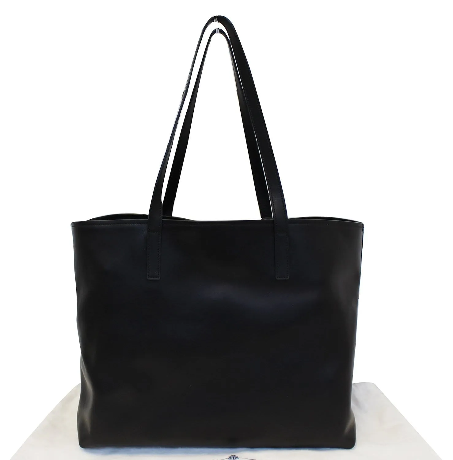 PRADA City Calf Leather Large Shopping Tote Shoulder Bag