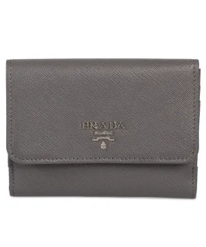 Prada Marble Saffiano Leather Flap Wallet 1MH523 QWA F0K44