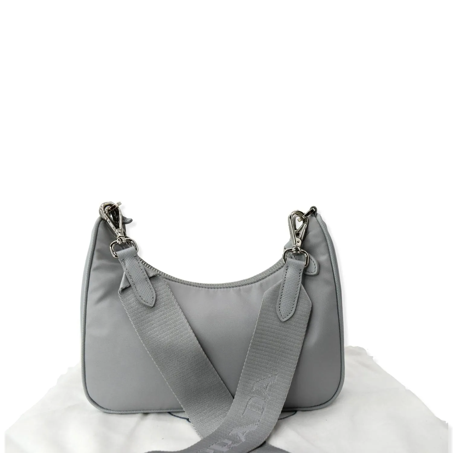 PRADA Re-Edition 2005 Nylon Shoulder Bag Grey - Hot Deals