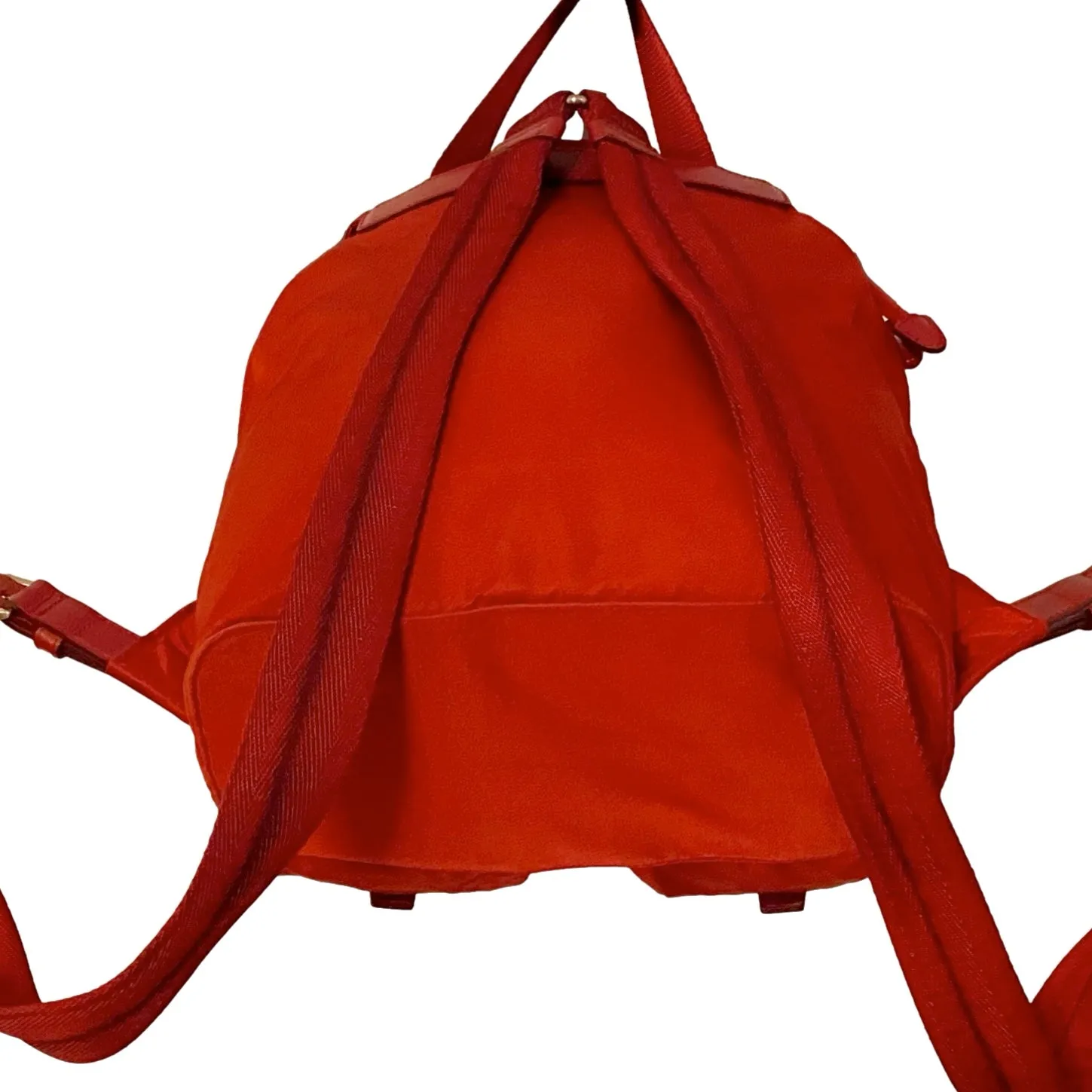 Prada Red Logo Mini Backpack
