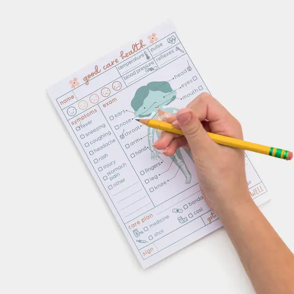Pretend Play Doctors Visit Notepad