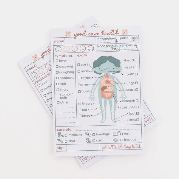 Pretend Play Doctors Visit Notepad