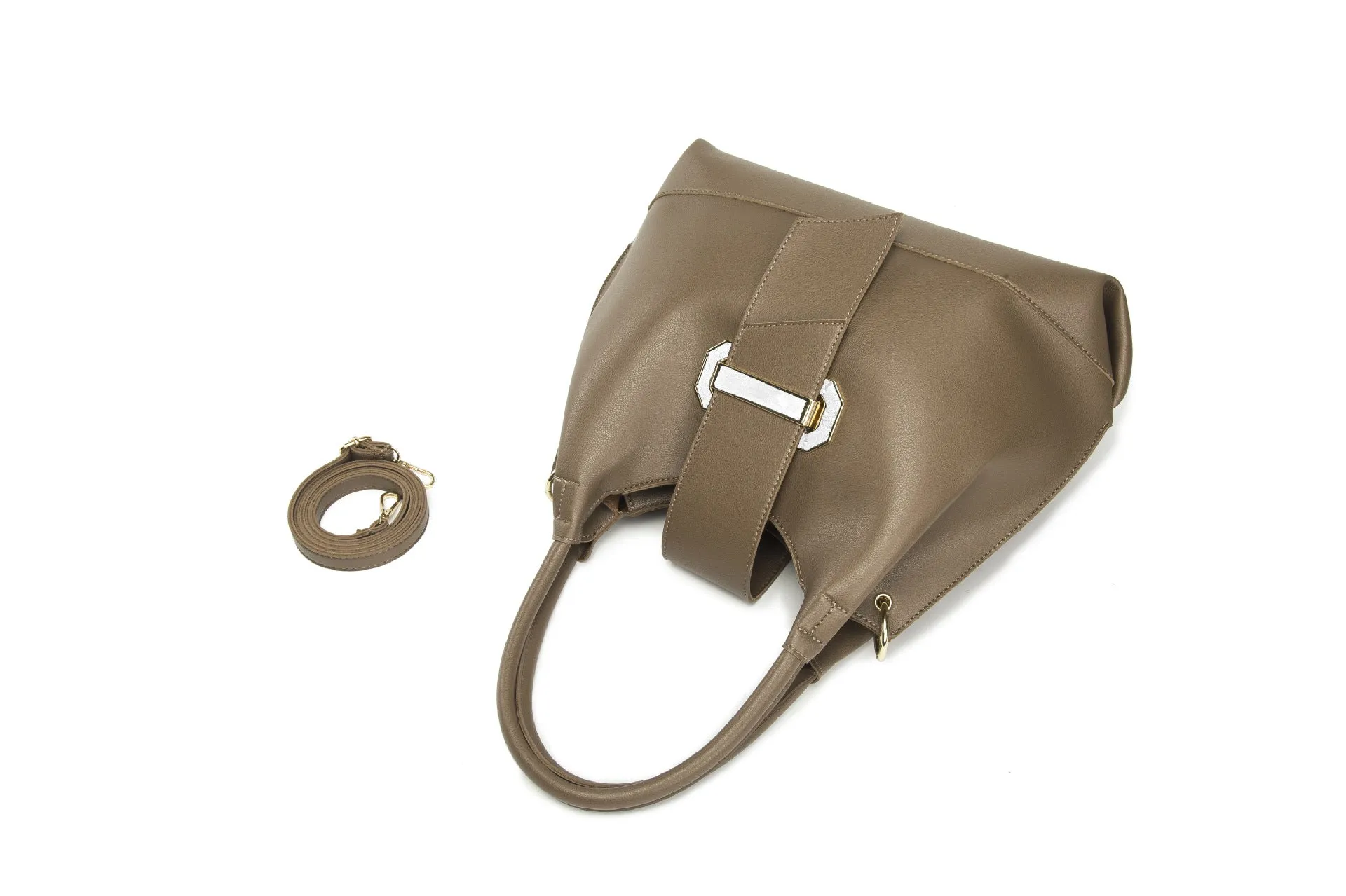 PU One-shoulder Portable Crossbody Three-piece Handbag