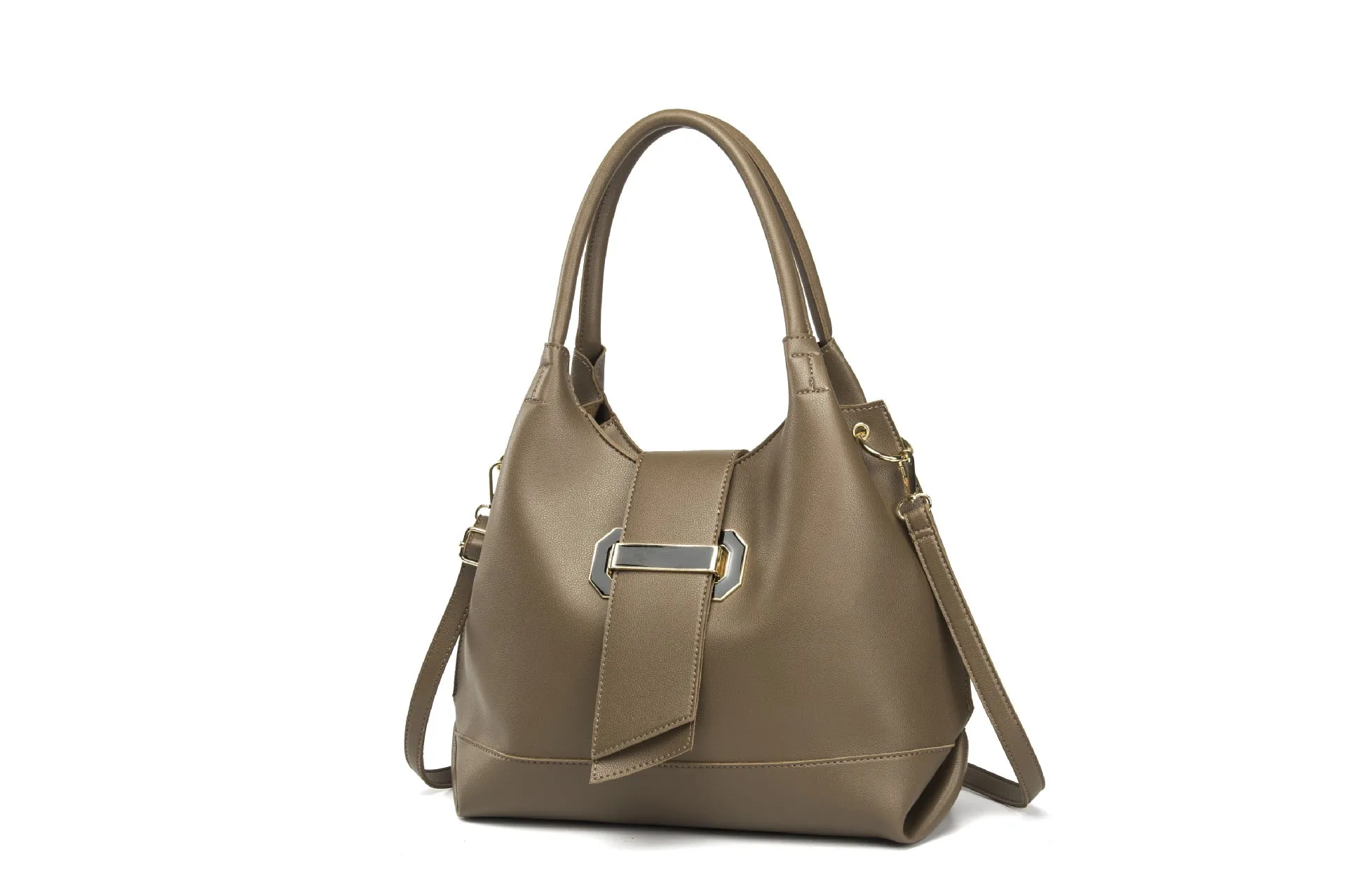 PU One-shoulder Portable Crossbody Three-piece Handbag