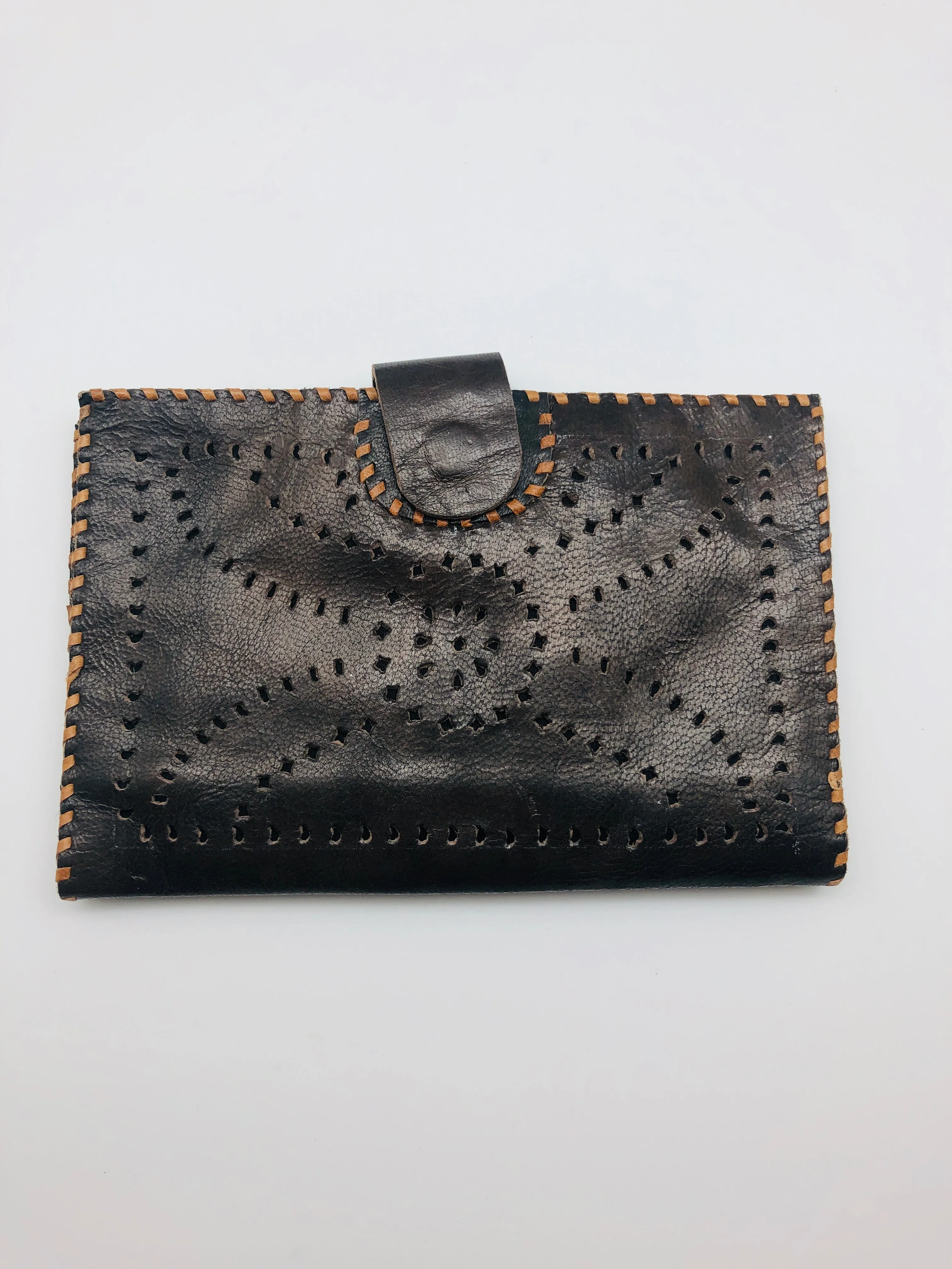 PUNCH LEATHER PASSPORT HOLDER