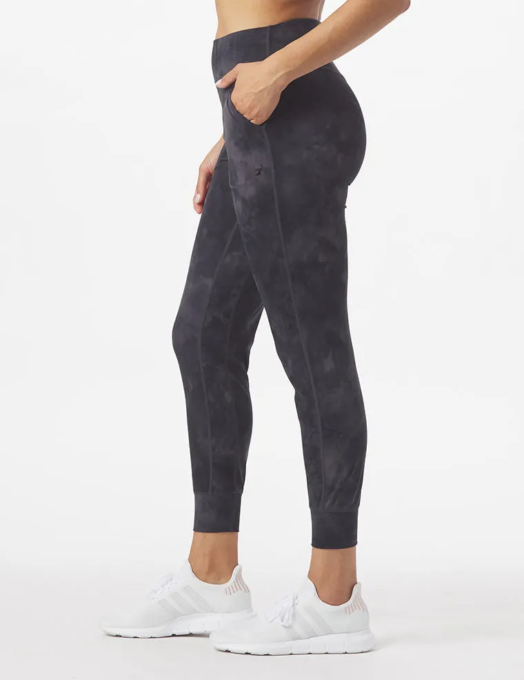 Pure Jogger: Black Tie-Dye