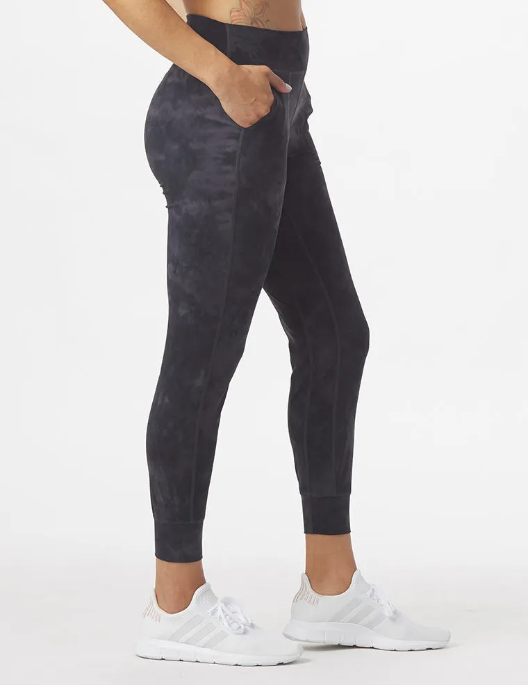 Pure Jogger: Black Tie-Dye