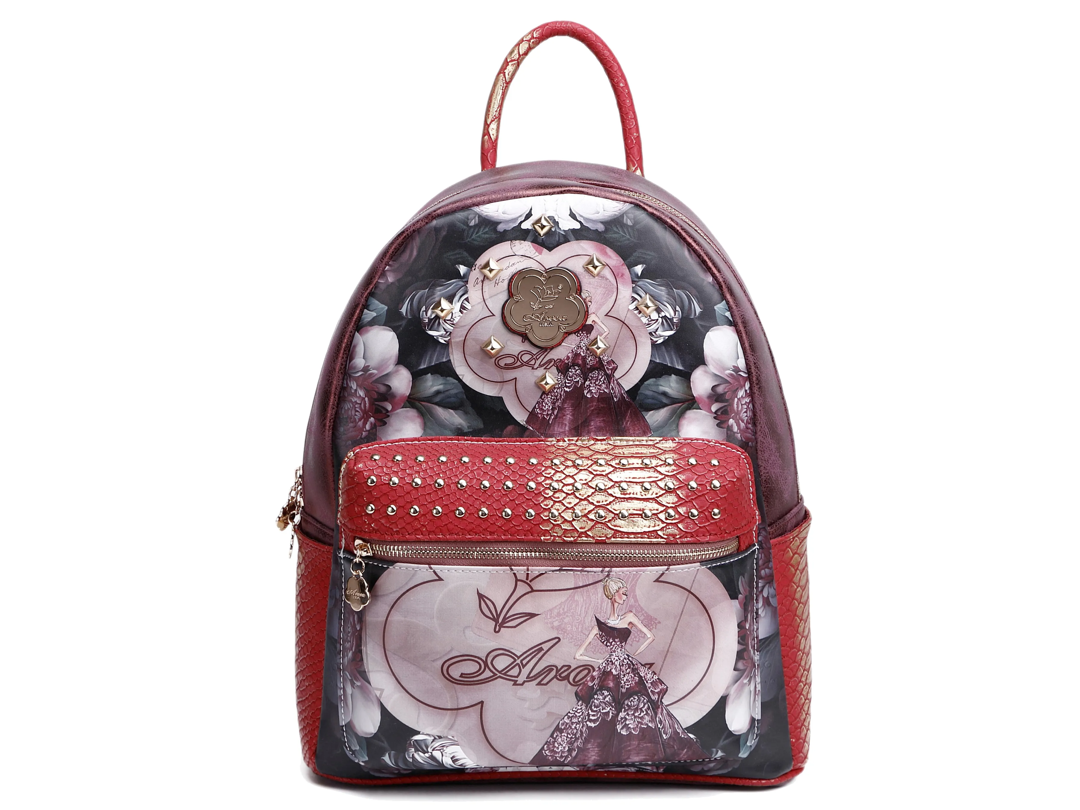 Queen Arosa 3PC Set | Backpack Carry on Luggage with Wallet [BGL6999-8318-WA]
