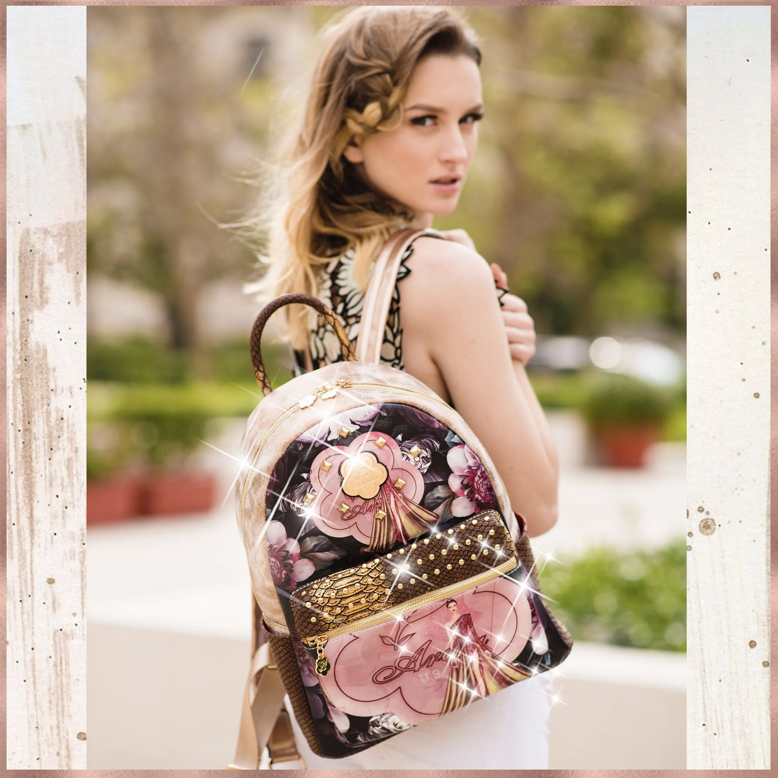 Queen Arosa Backpack with Multiple Pockets [BGB8318]