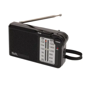 Radio Portabil 2 Benzi AM-FM, Negru RPC5 – Compact și Ușor de Folosit