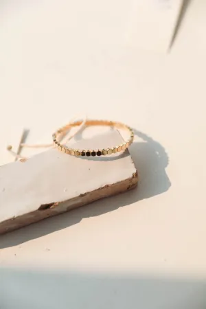 Rae: 18k Gold Textured Bracelet