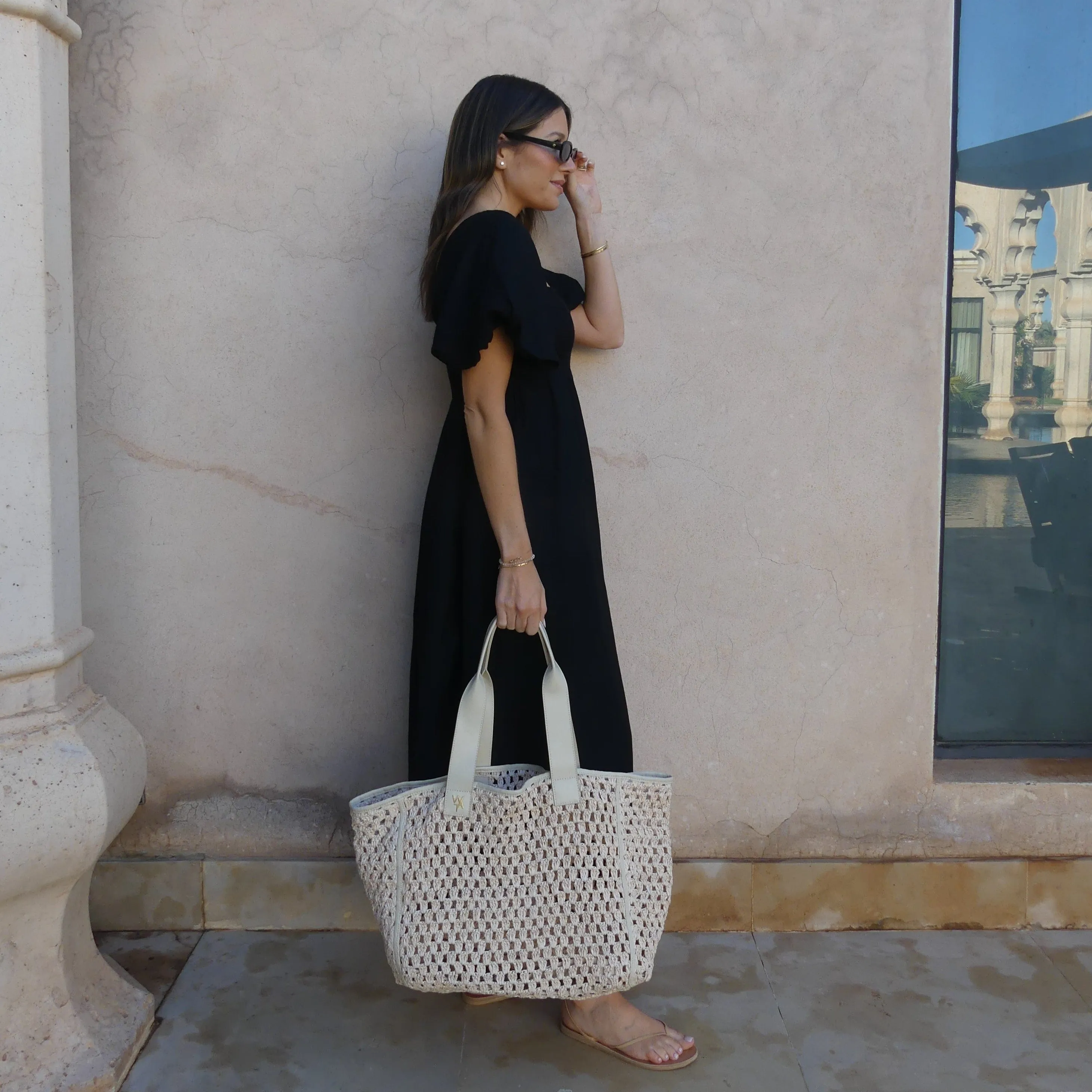 RAFFIA TOTE BAG
