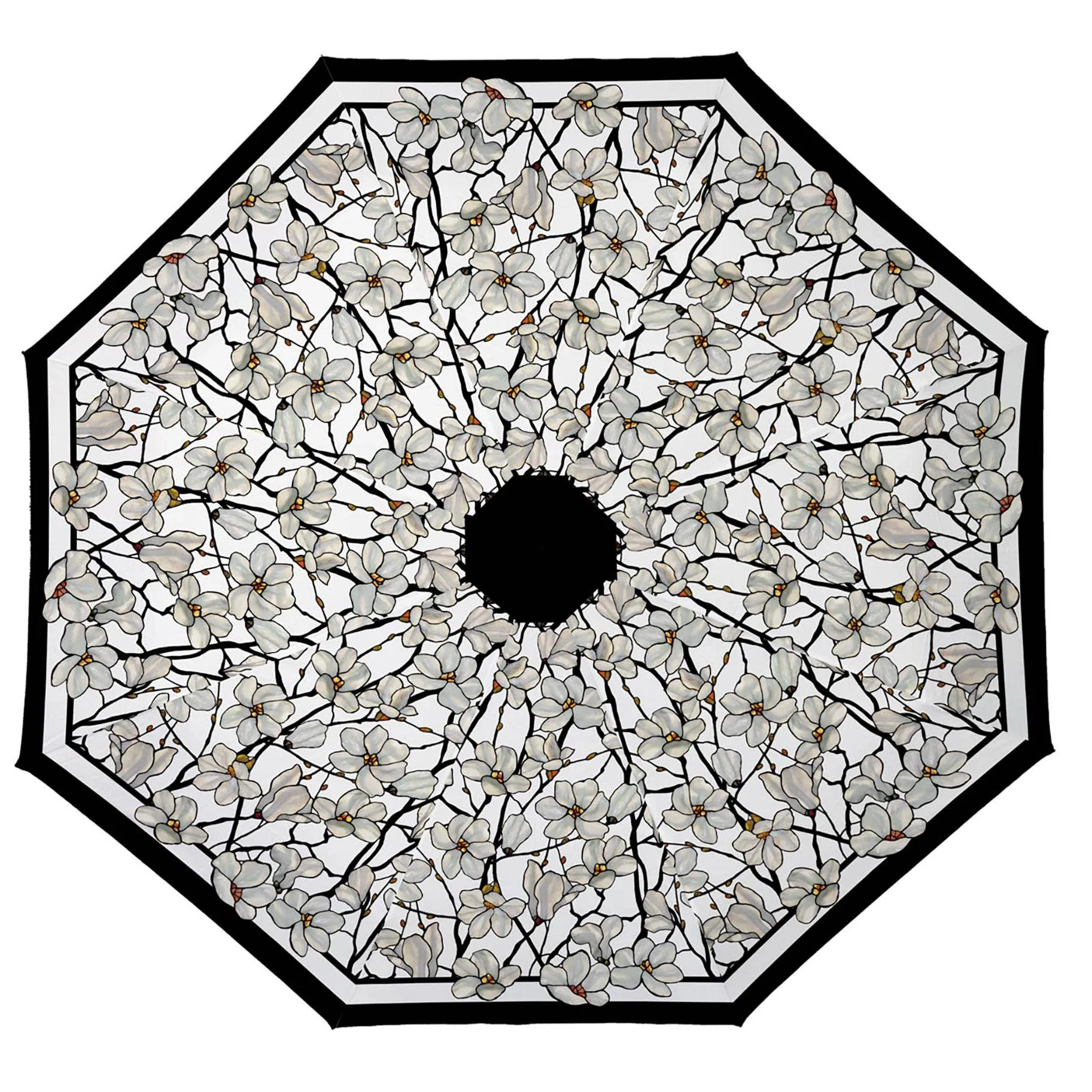 Rain Umbrella | Tiffany Magnolia Folding Travel Umbrella