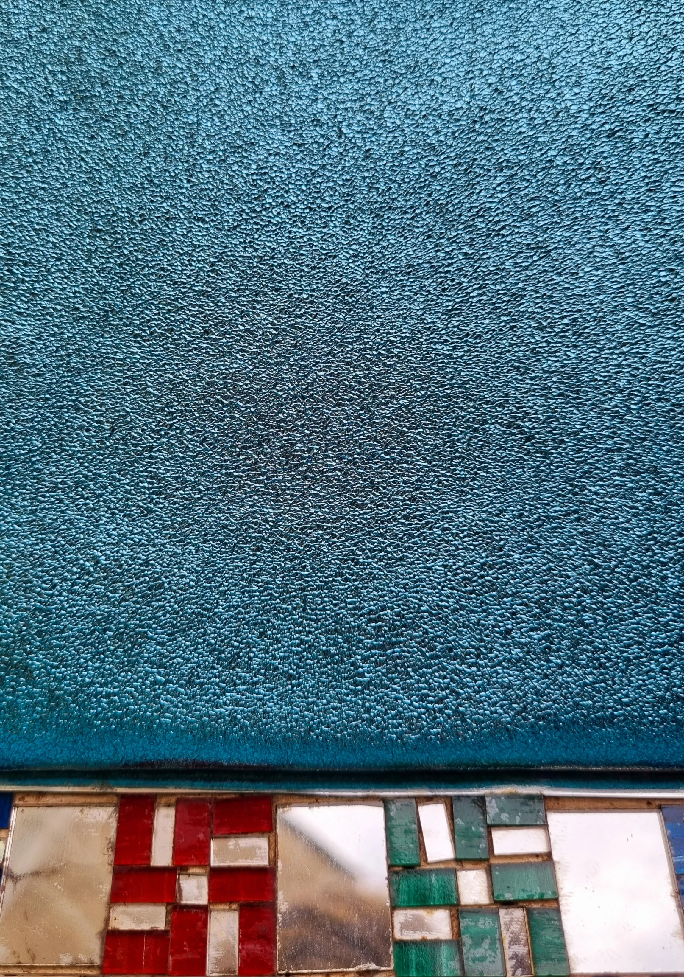Rainbow metallic leather pouch - small
