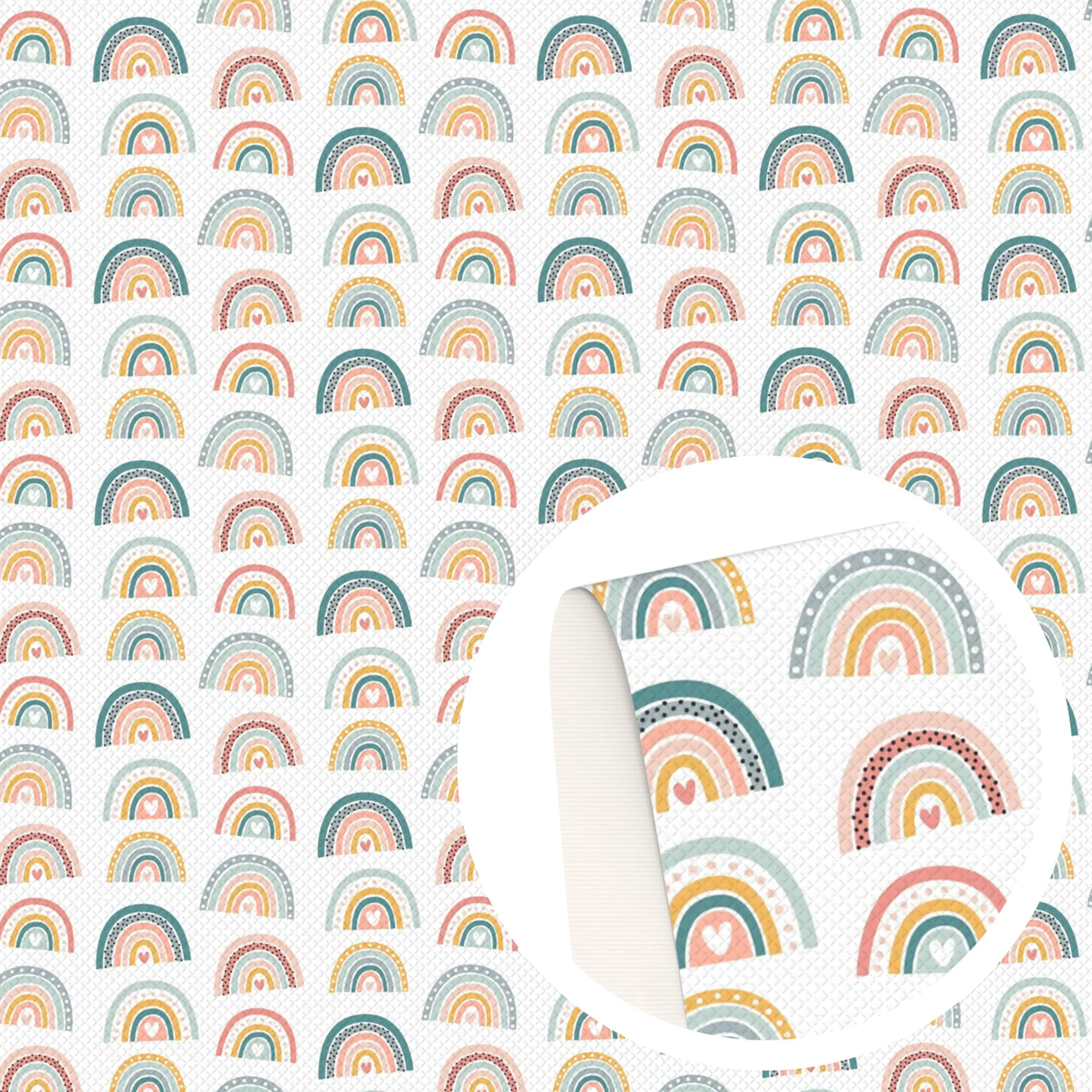 Rainbow Theme Printed Fabric