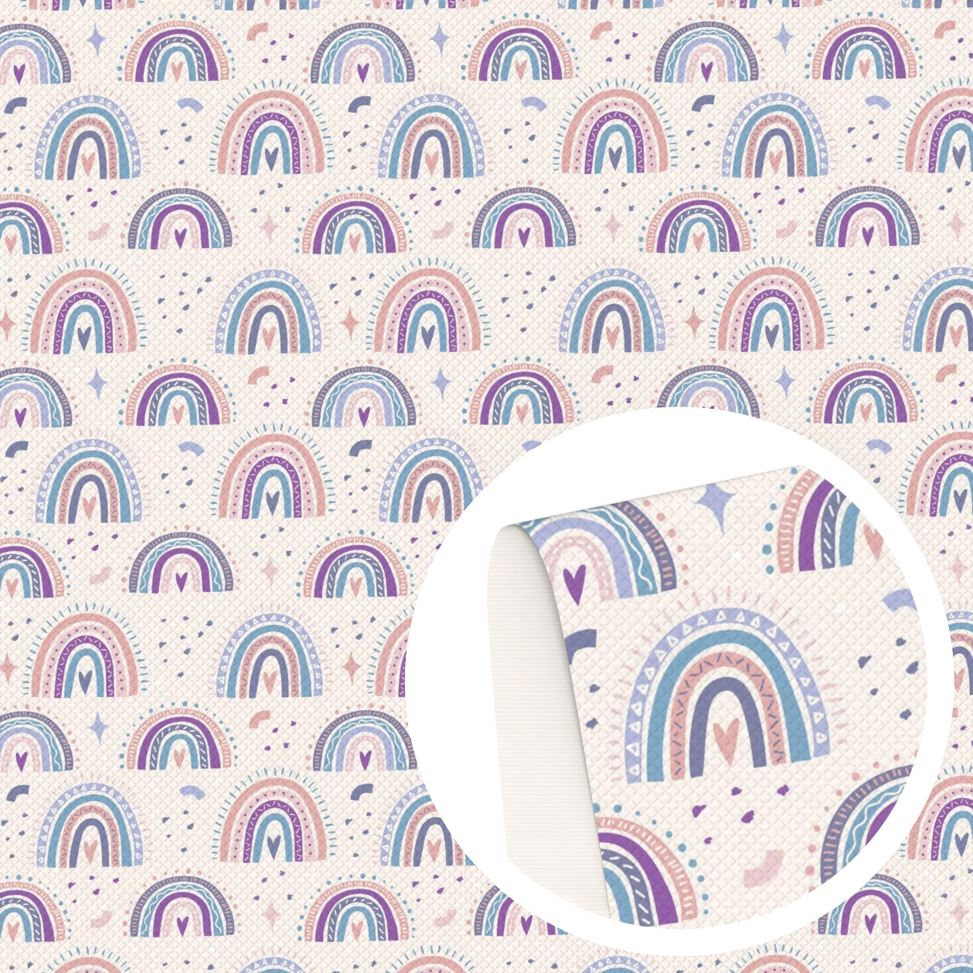 Rainbow Theme Printed Fabric