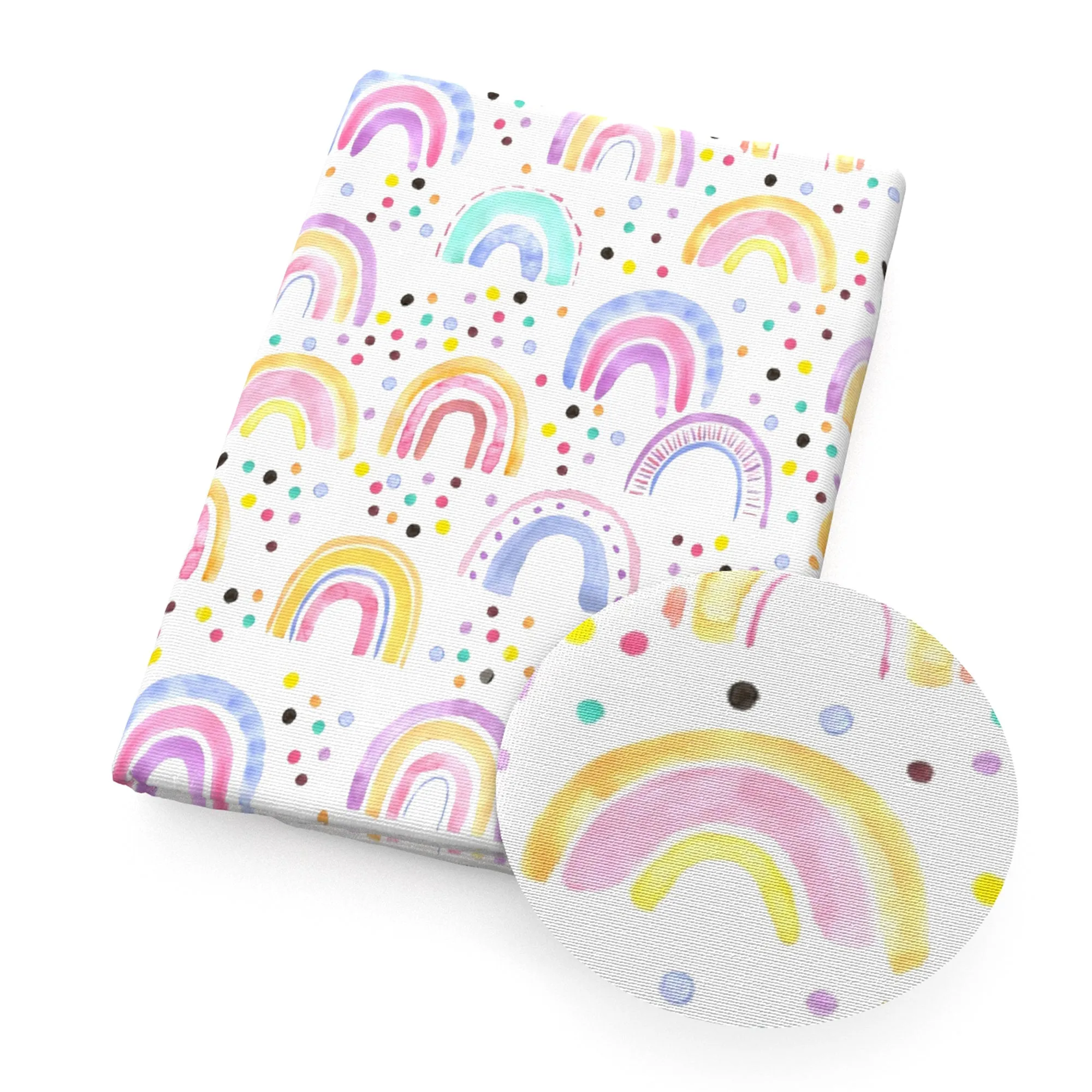Rainbow Theme Printed Fabric