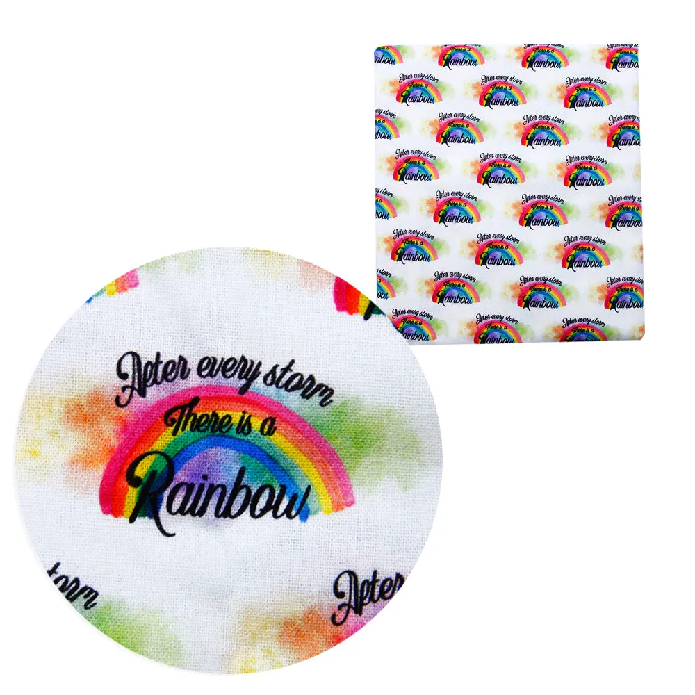 Rainbow Theme Printed Fabric