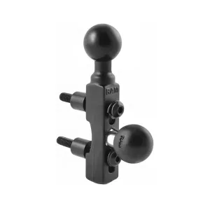 RAM Motorcycle Brake/Clutch Reservoir Base w/ 1" Balls (RAM-B-309-2U)