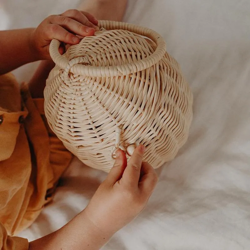 Rattan Egg Basket