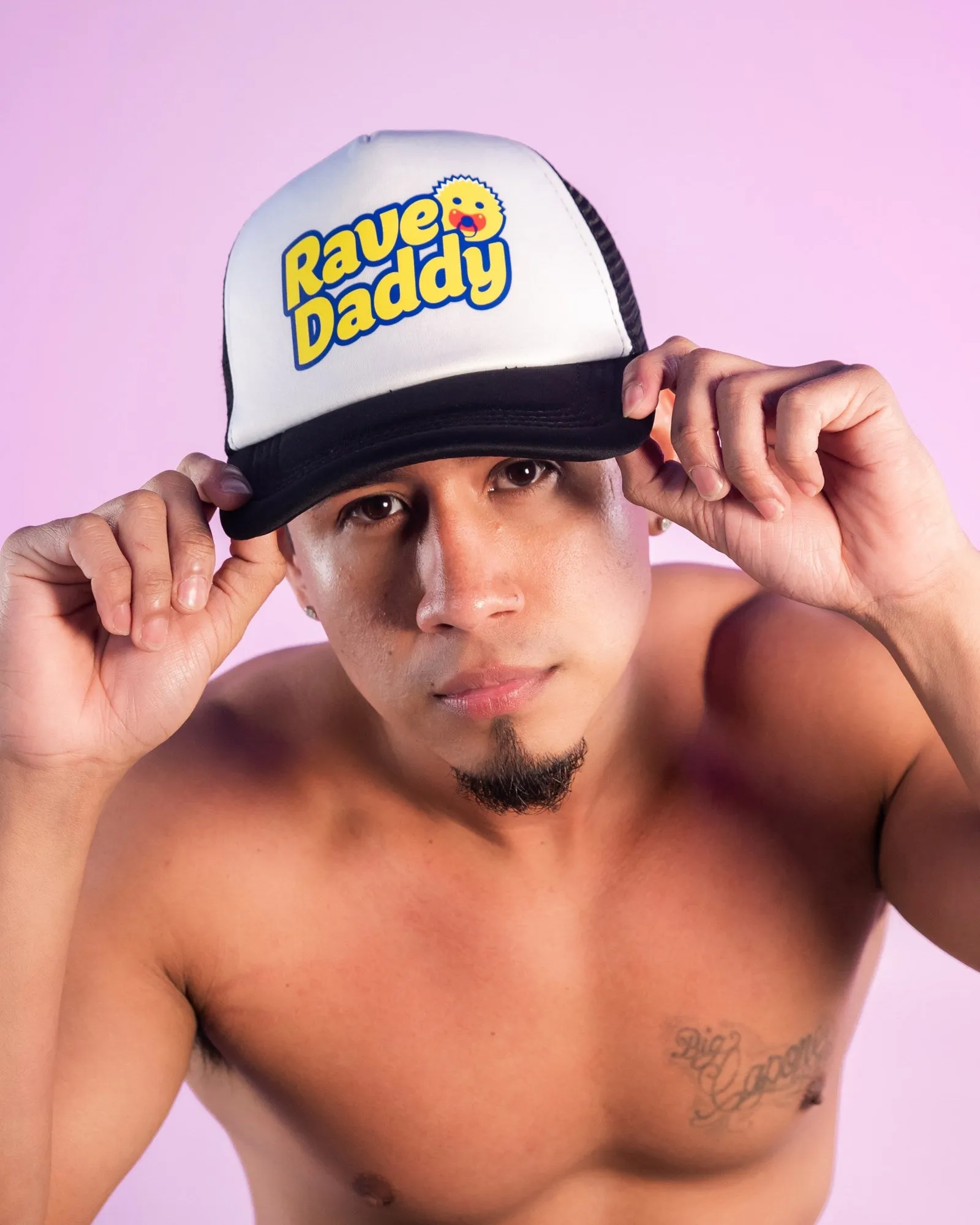 Rave Daddy Scrub Clean Black Trucker Hat