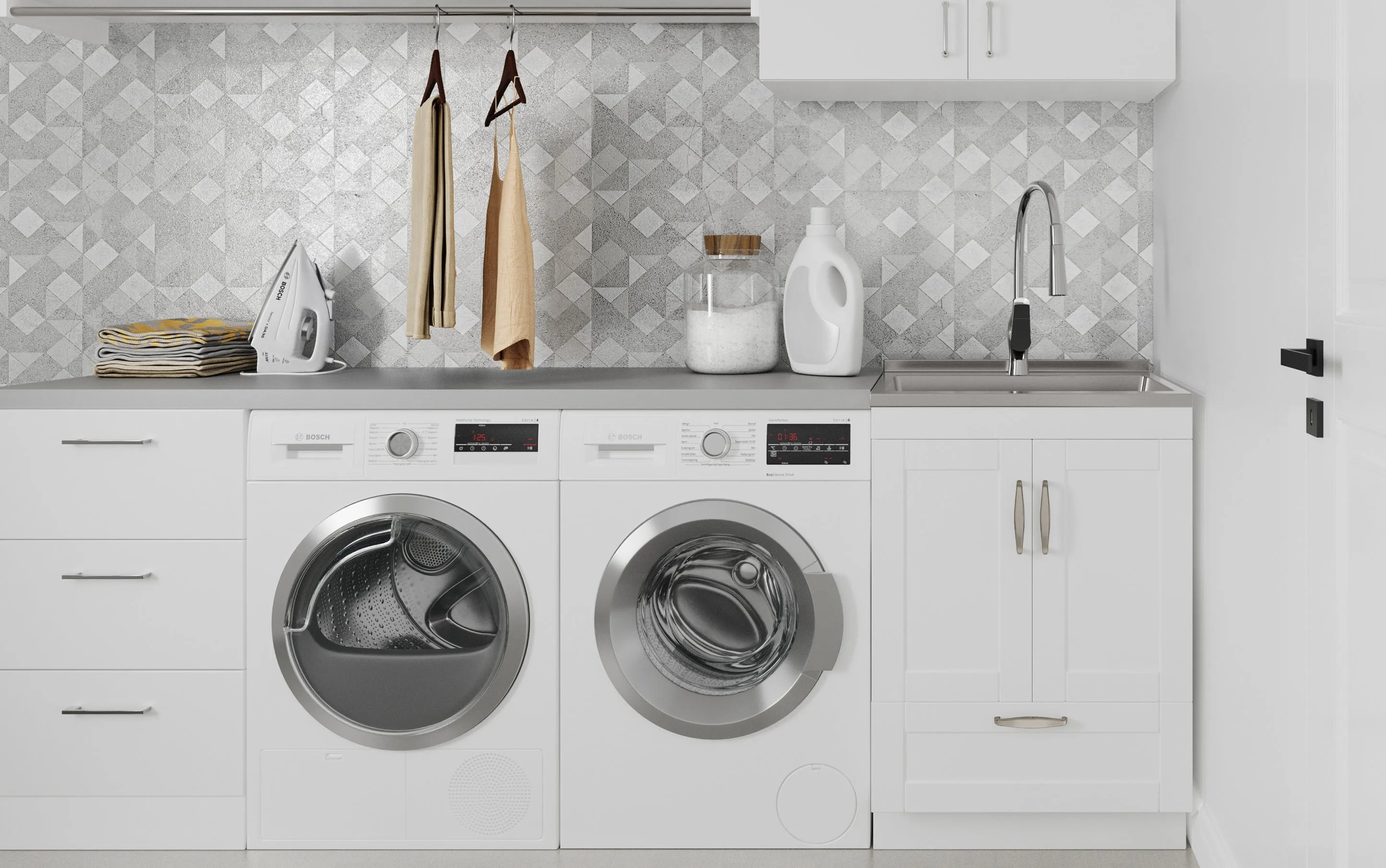 Reed All-In-One 24-inch Laundry Utility Sink and Cabinet