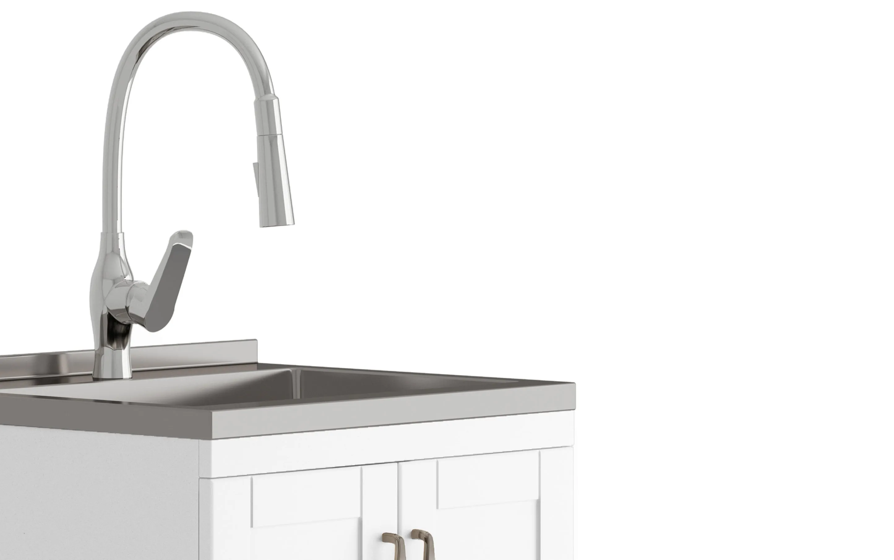 Reed All-In-One 24-inch Laundry Utility Sink and Cabinet