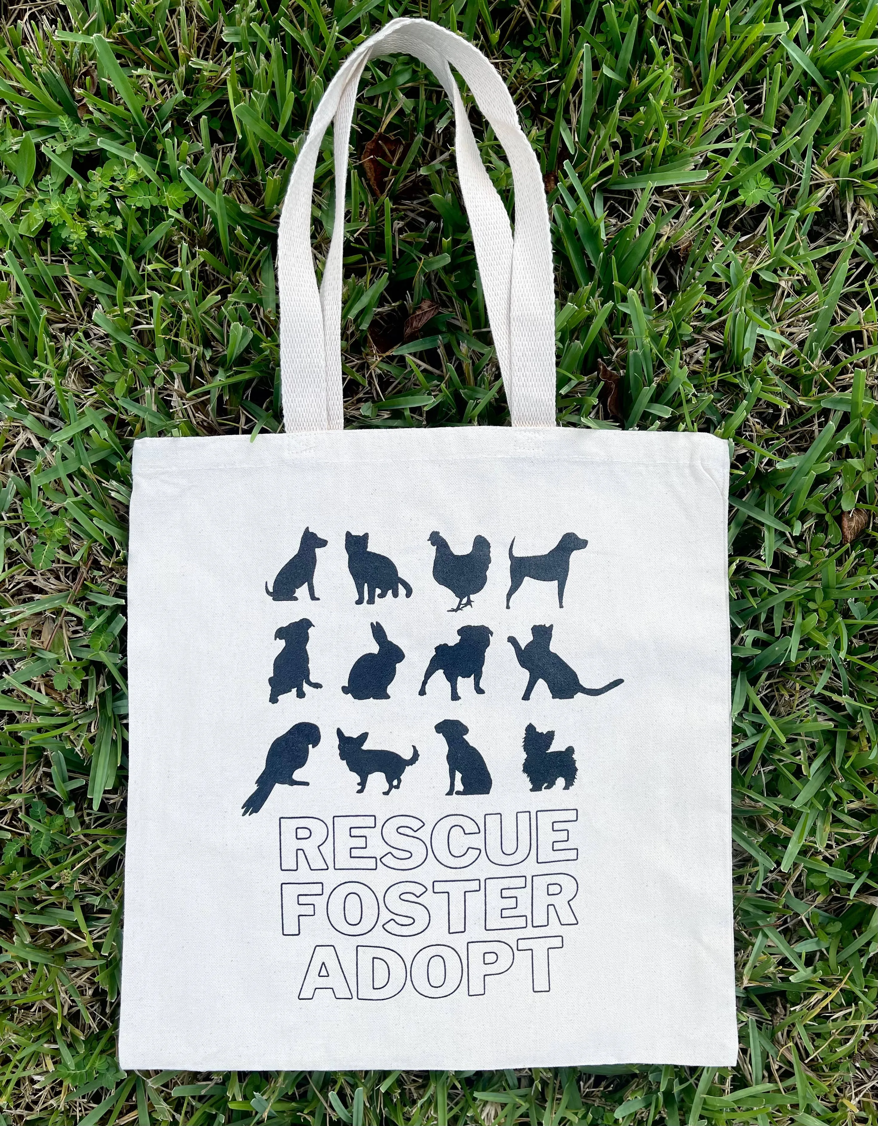 Rescue Foster Adopt Tote Bag