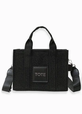 RHINESTONE TOTE BAG(MMA1033) <Bundle>