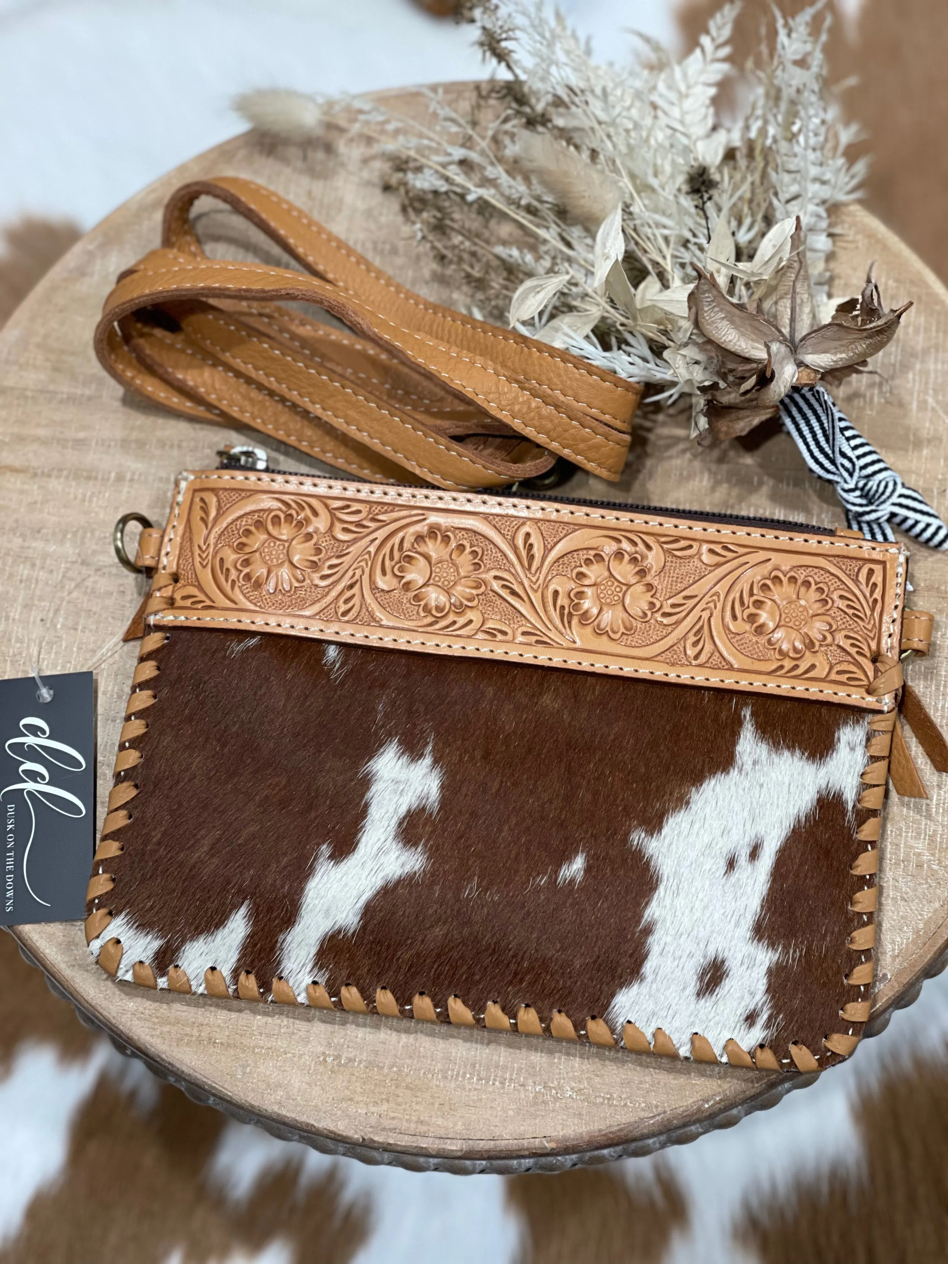 Ridgeland Cowhide and Leather Bag