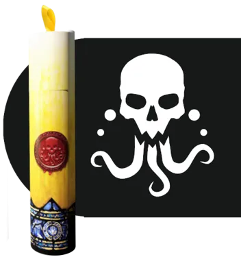 RITUAL CANDLE DICE TUBE SEAL OF YOG-SOTHOTH