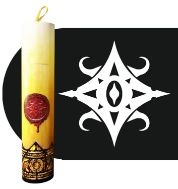 RITUAL CANDLE DICE TUBE SEAL OF YOG-SOTHOTH