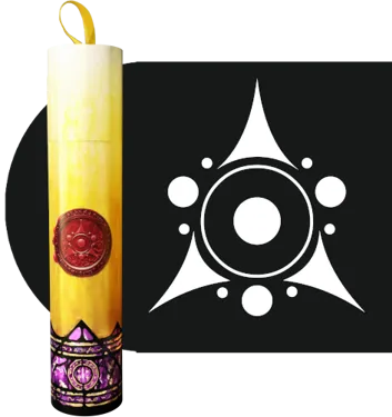 RITUAL CANDLE DICE TUBE SEAL OF YOG-SOTHOTH