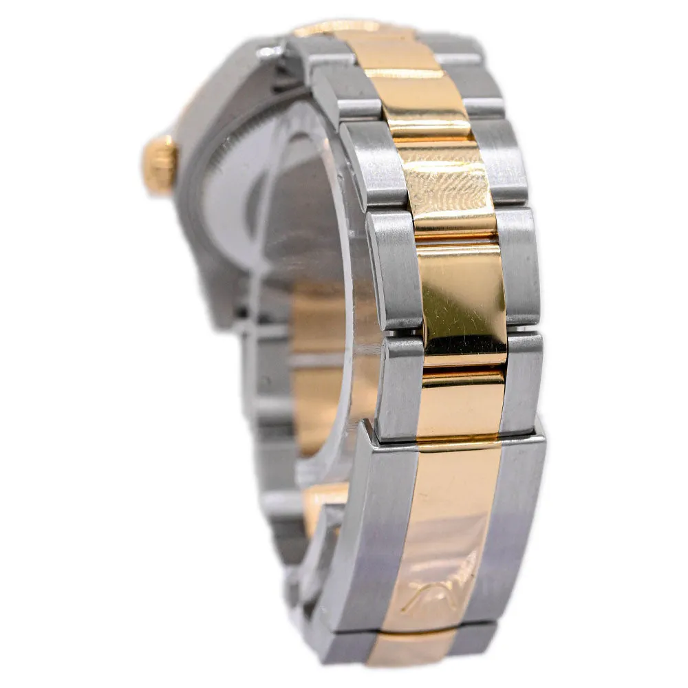 Rolex Ladies Datejust Two Tone Yellow Gold and Stainless Steel 31mm White Roman Dial Watch Ref# 178273