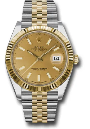 Rolex Steel 18k RG Datejust 41mm #126333 chij