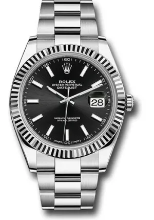Rolex Steel 18k WG Datejust 41mm #126334 bkio