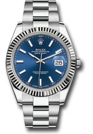 Rolex Steel 18k WG Datejust 41mm #126334 blio