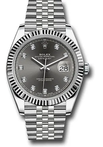 Rolex Steel 18k WG Datejust 41mm #126334 dkrdj